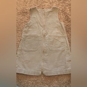 Girls corduroy zip up dress